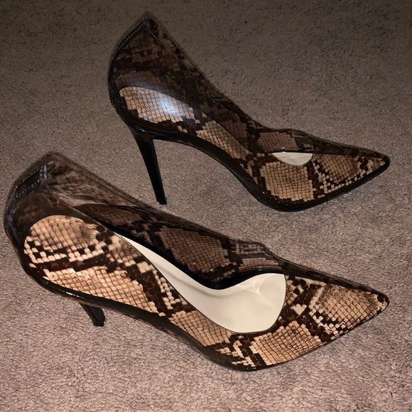 Snake Print Heels - Picture 3 of 4
